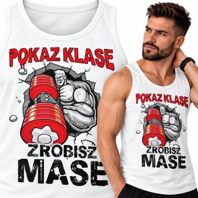 TANK TOP NA SIŁOWNIĘ POKAŻ KLASE